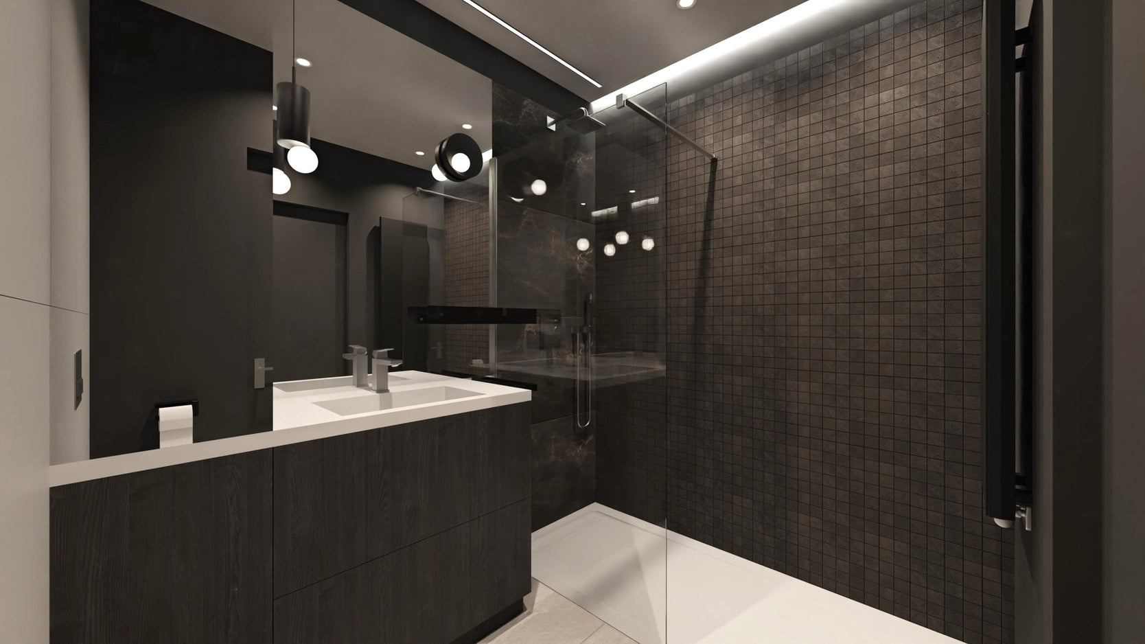 Bathroom apartment Cieszyńska street, Wrocław — zdjęcie 1