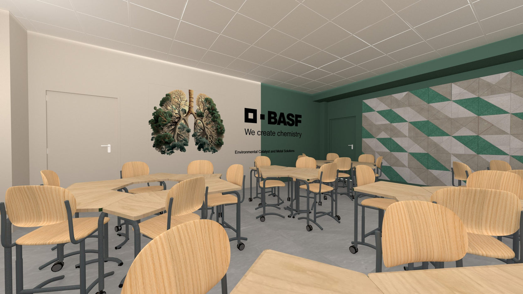 Basf Polska - Szkoła Wyższa Merito Wrocław  sale dydaktyczne — zdjęcie 9