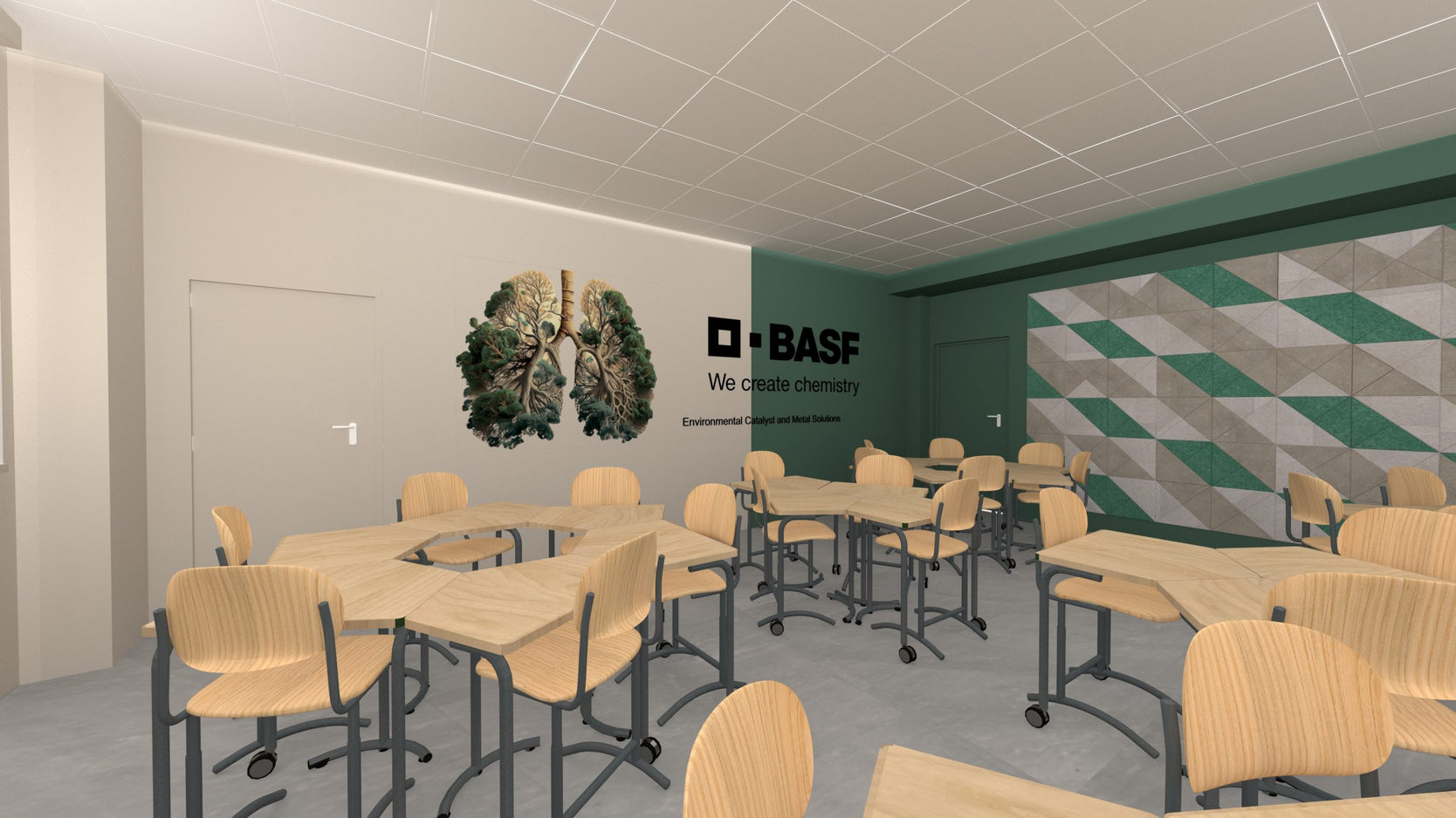 Basf Polska - Szkoła Wyższa Merito Wrocław  sale dydaktyczne — zdjęcie 7