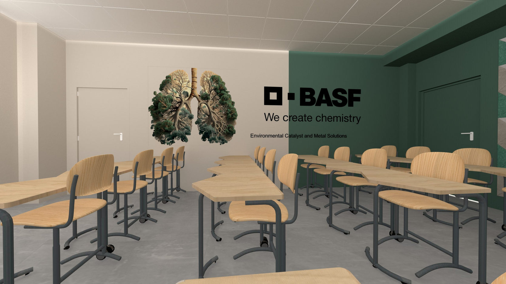 Basf Polska - Szkoła Wyższa Merito Wrocław  sale dydaktyczne — zdjęcie 2