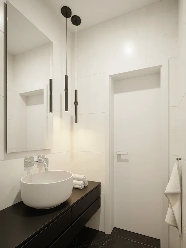 Suspension lamp Flow FLO_3736R Satin gold - White canopy