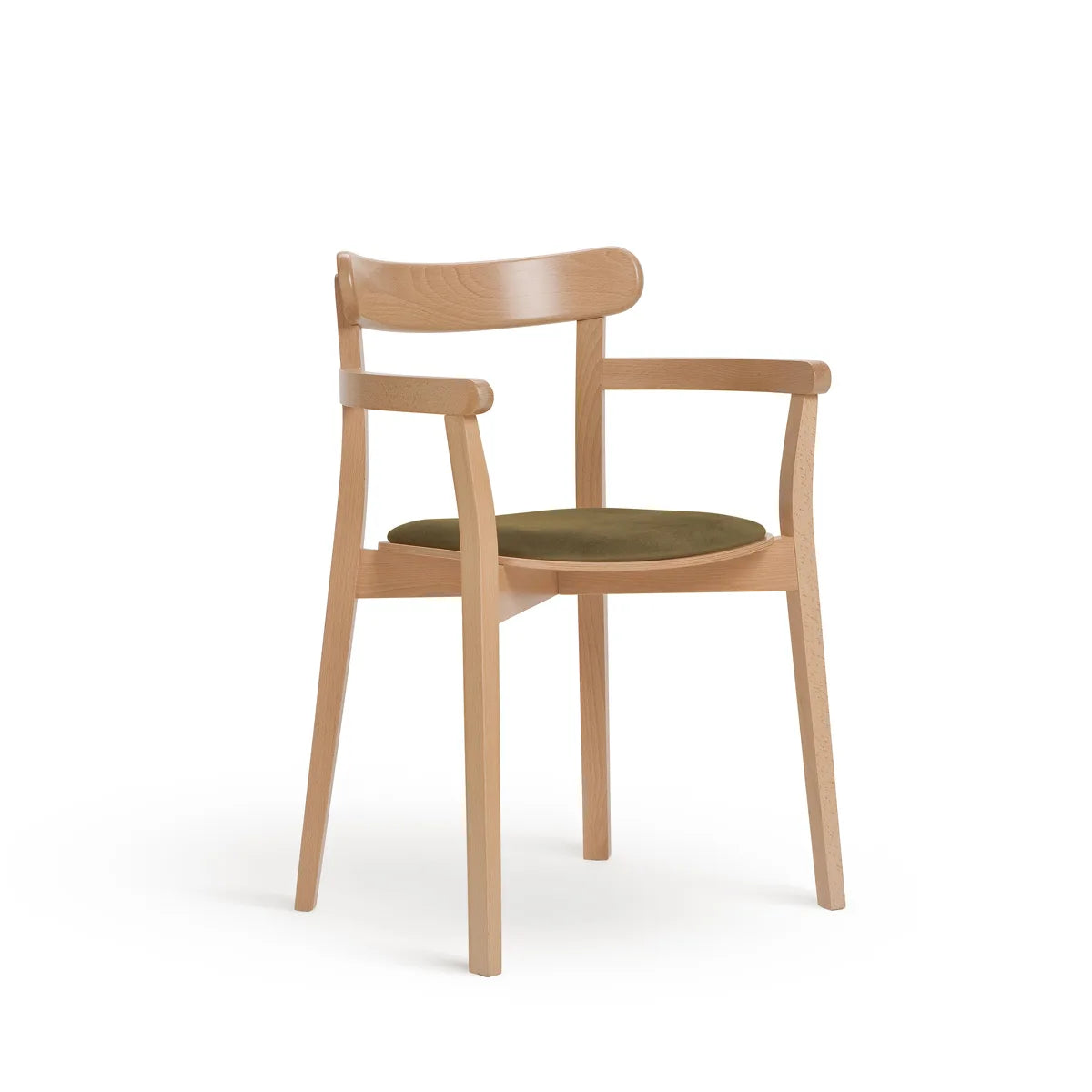 Icho B-4420 Seat Uph Back Wood