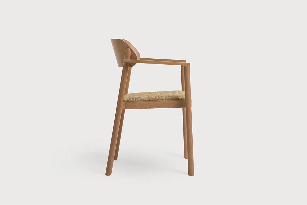 Nimm B-4590 Seat Uph Back Wood