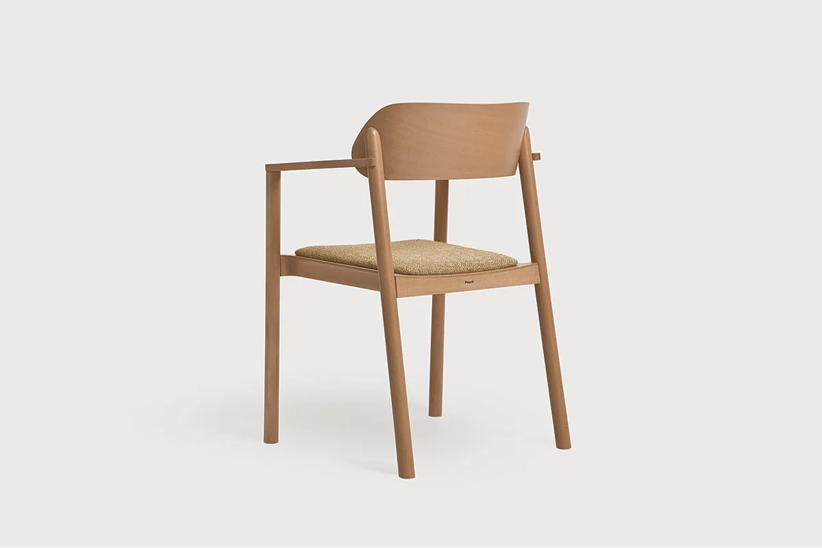 Nimm B-4590 Seat Uph Back Wood