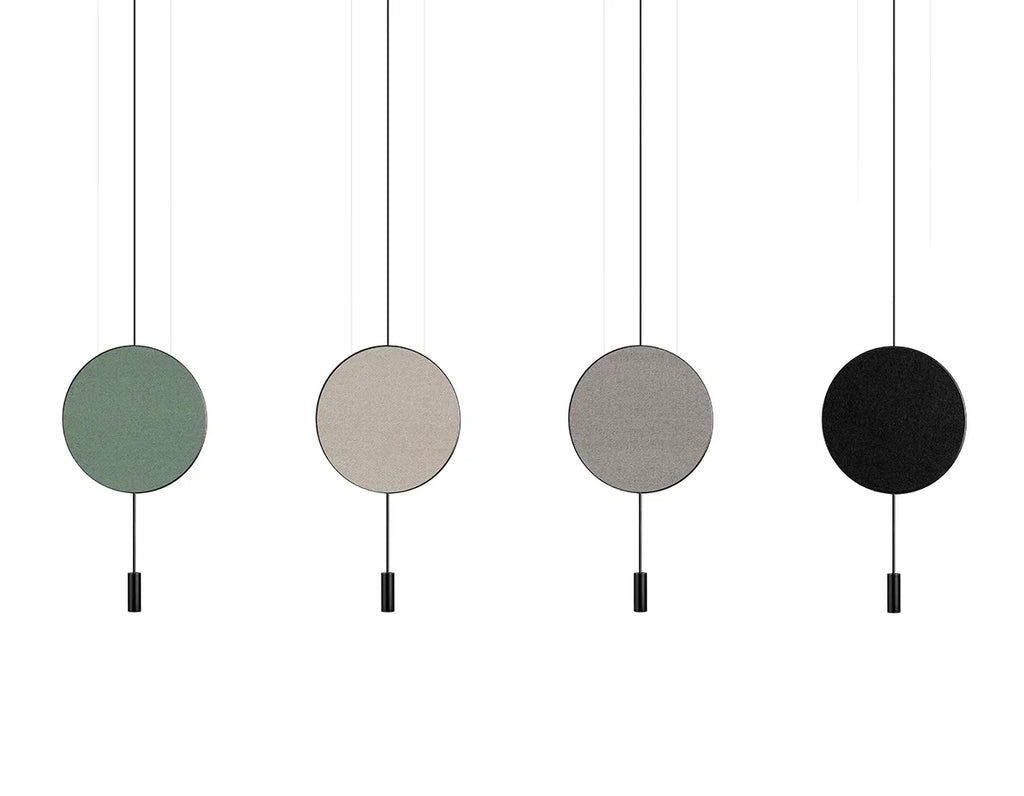 Suspension lamp Revolta REV_3635R Black / Satin gold - White canopy
