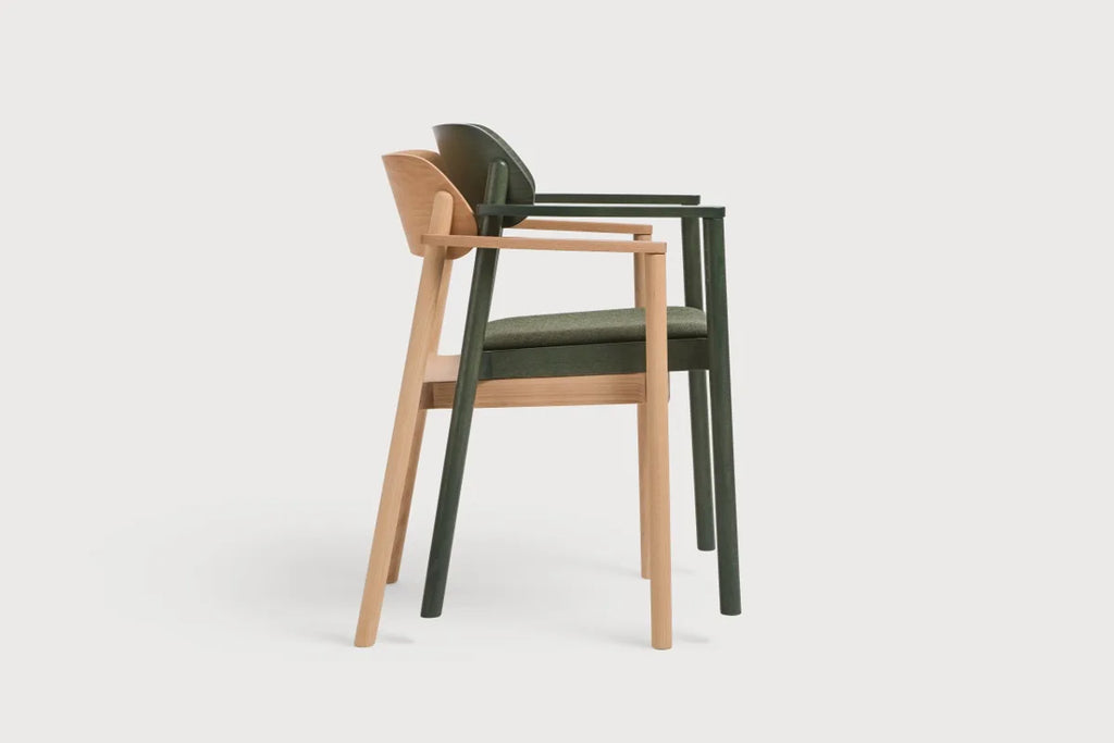 Nimm B-4590 Seat Uph Back Wood