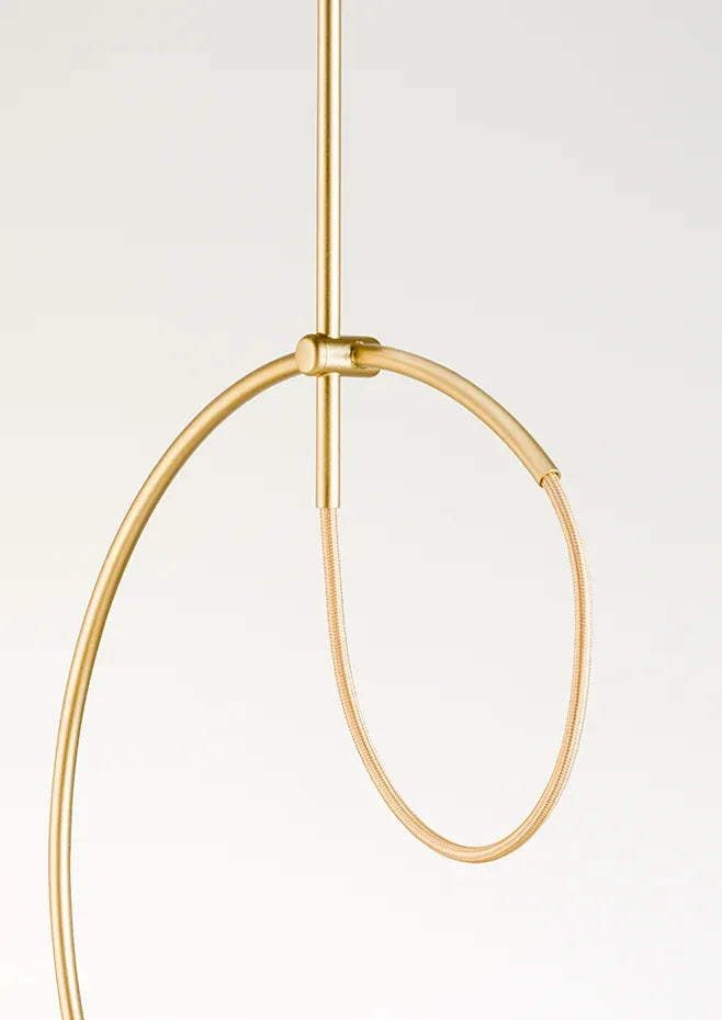 Suspension lamp Loop LOO_4125R Black - White canopy