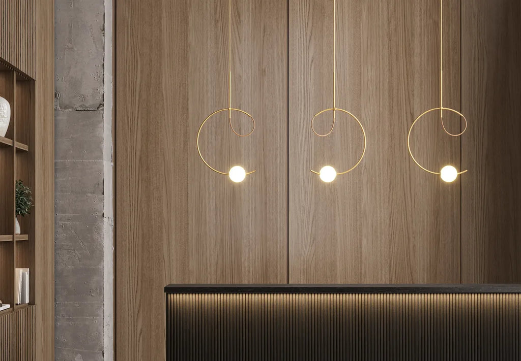 Suspension lamp Loop LOO_4125R Black - White canopy