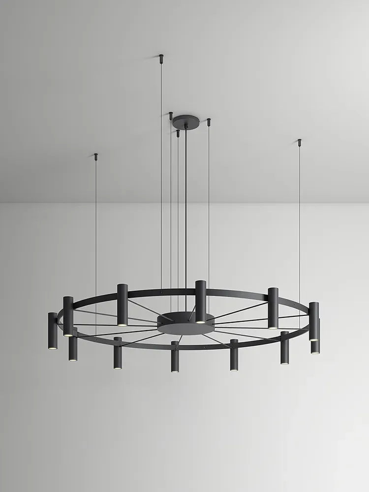 Suspension lamp Laverd LAV_3806S Black / Satin gold - Black canopy