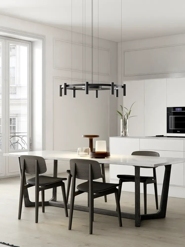 Suspension lamp Laverd LAV_3805S Black / Satin gold - Black canopy