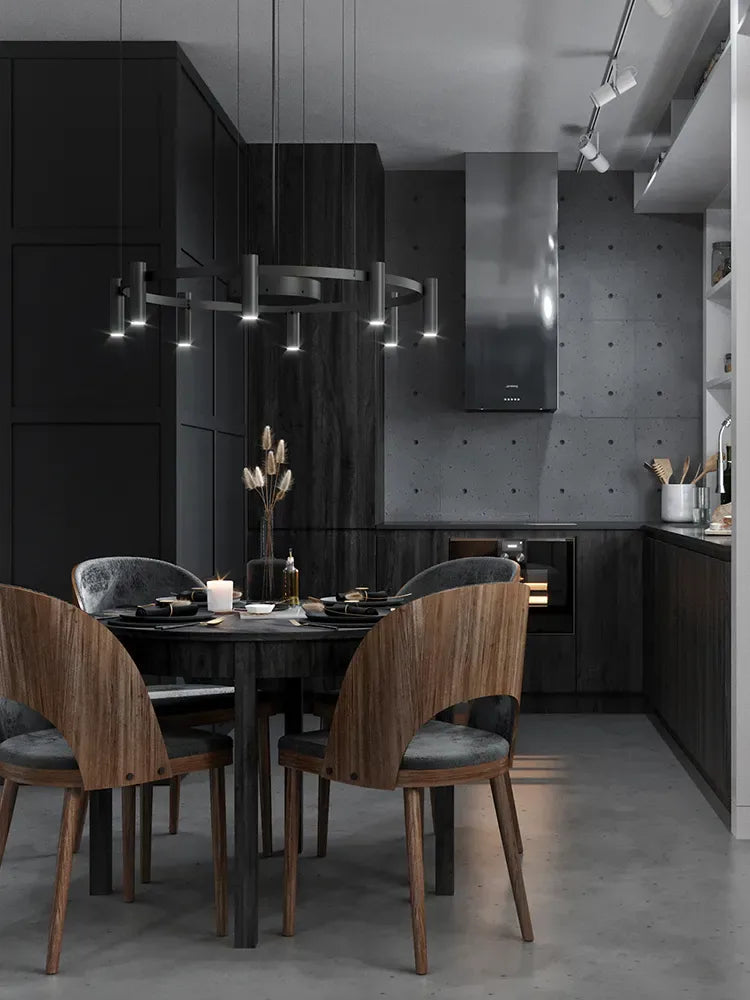 Suspension lamp Laverd LAV_3805S Black / Satin gold - Black canopy