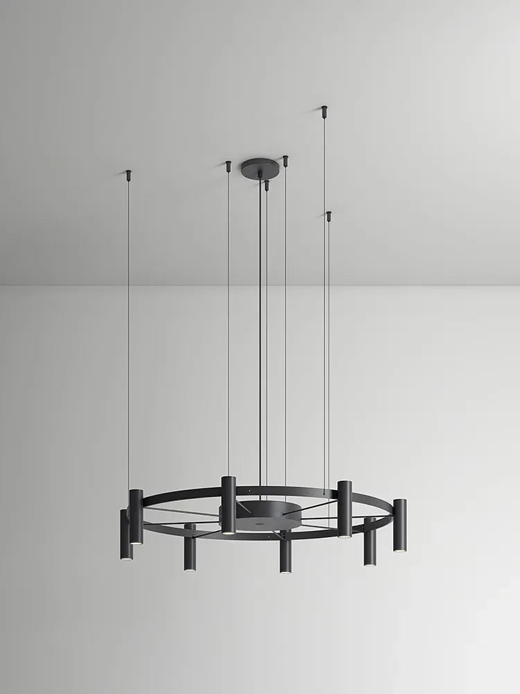 Suspension lamp Laverd LAV_3805S Black / Satin gold - Black canopy