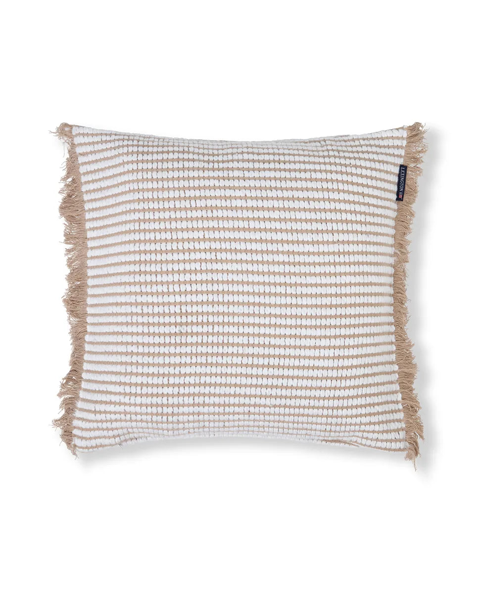 Heavy Striped Organic Cotton Pillow Cover