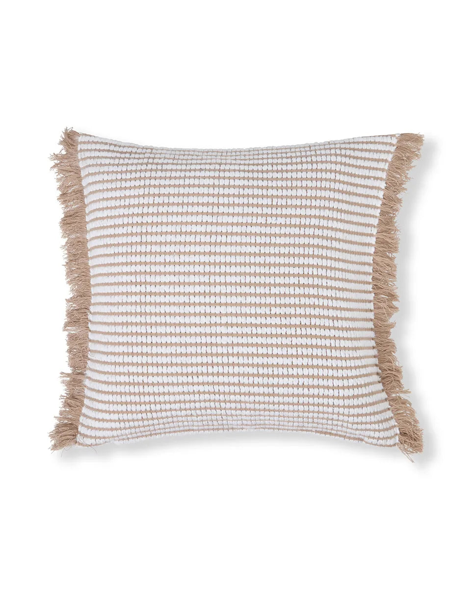 Heavy Striped Organic Cotton Pillow Cover