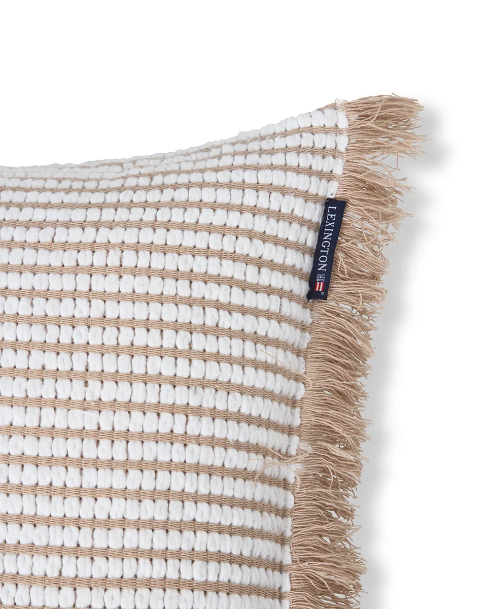 Heavy Striped Organic Cotton Pillow Cover