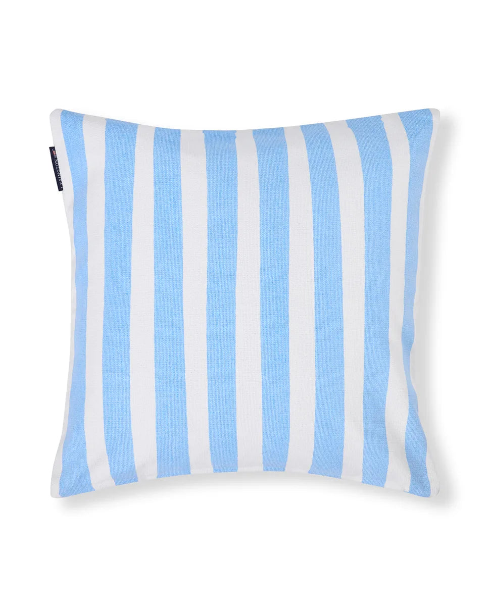 Printed Stripe Summer Organic Cotton Pillow Cover