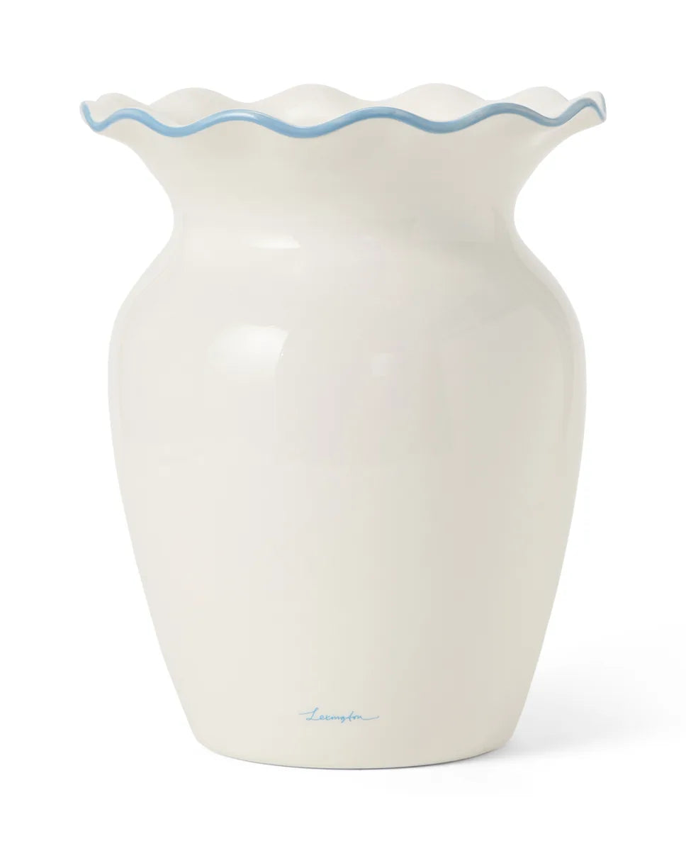 Stoneware Wavy Vase