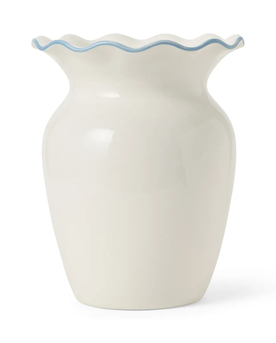 Stoneware Wavy Vase