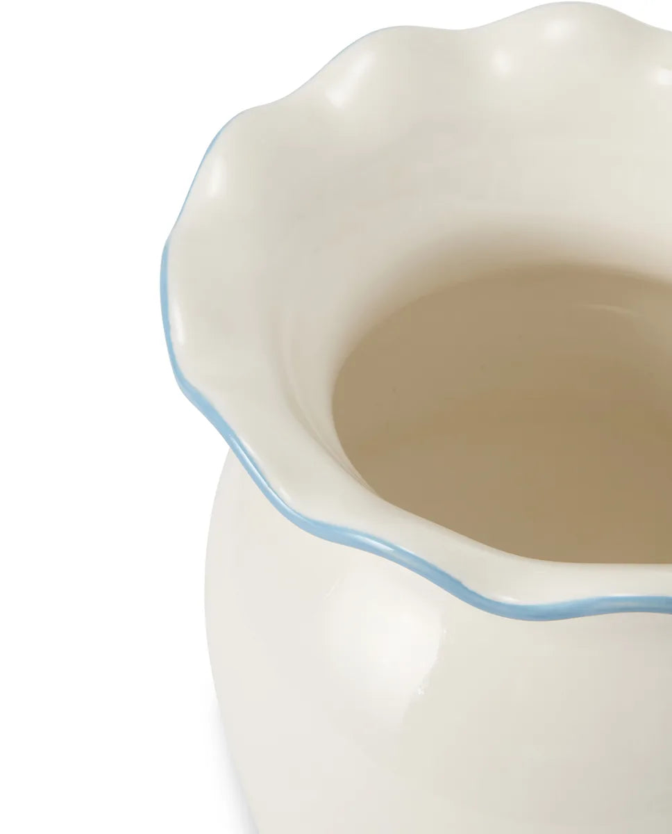 Stoneware Wavy Vase