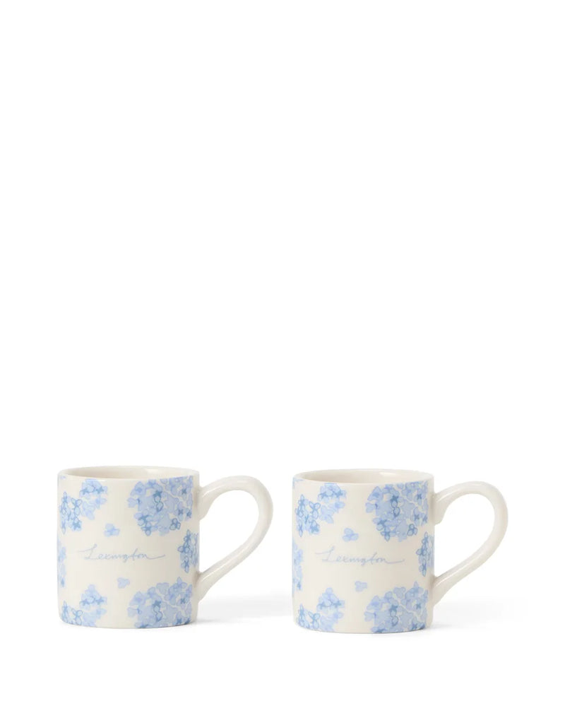 Floral Stoneware Espresso Mug (set of 2)