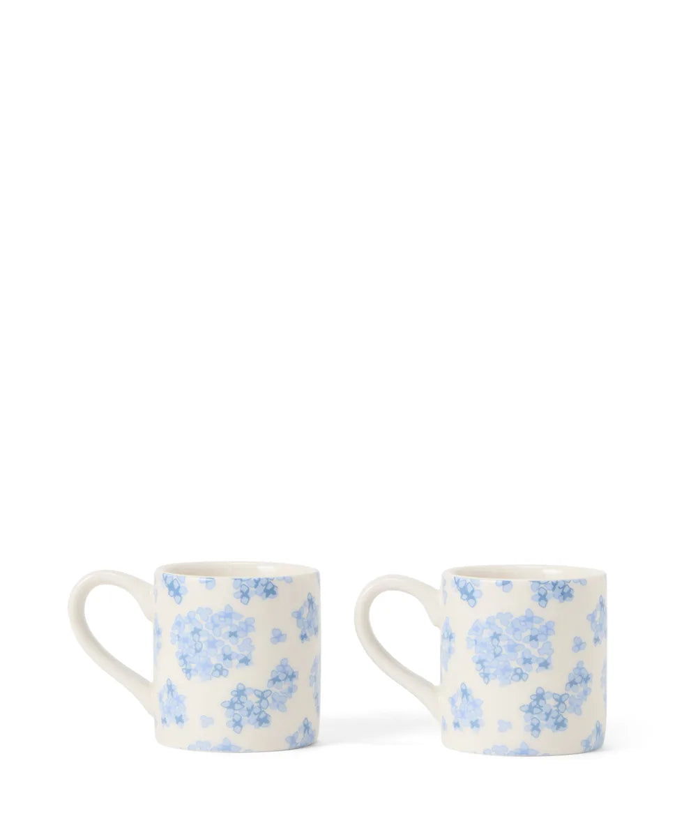 Floral Stoneware Espresso Mug (set of 2)
