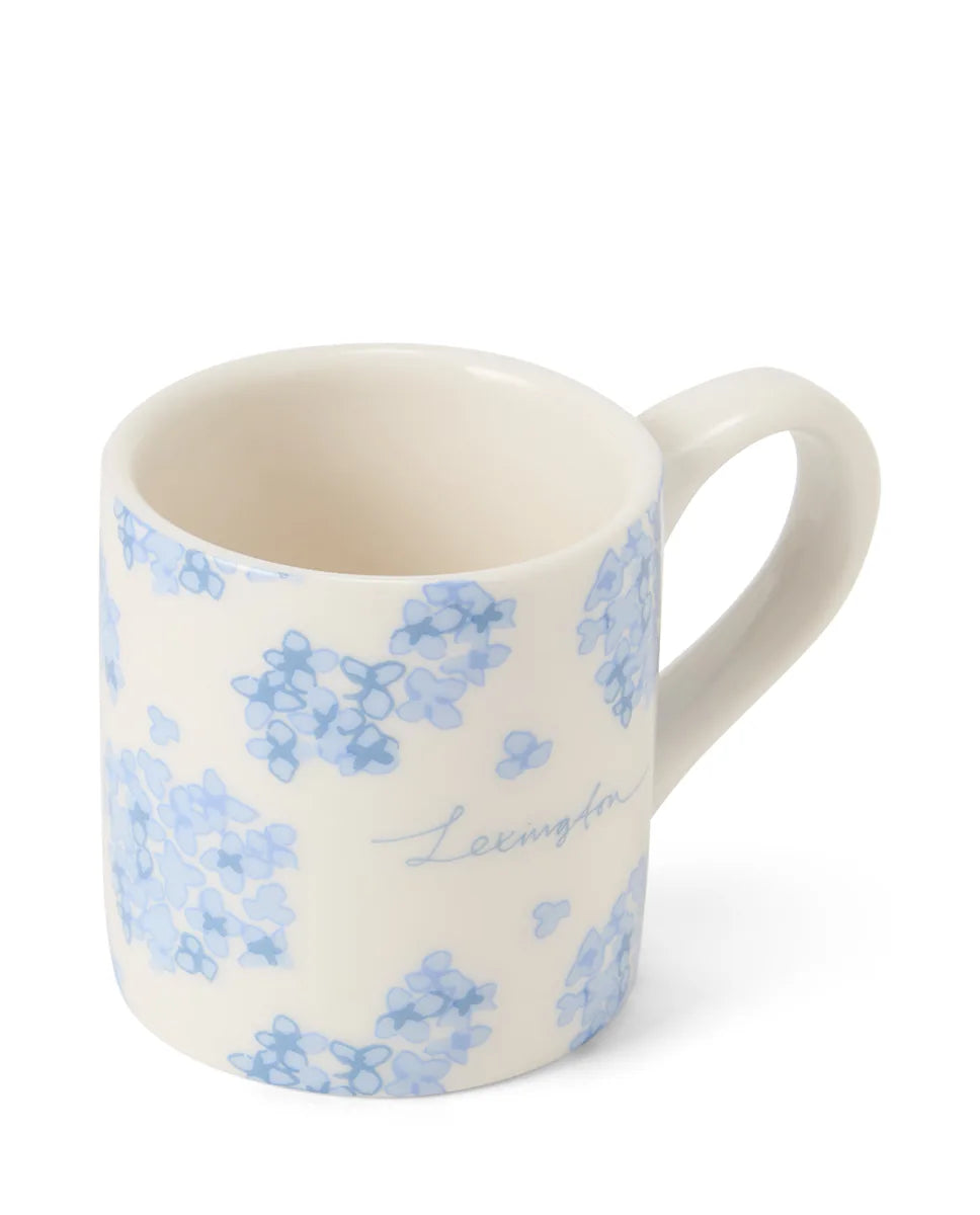Floral Stoneware Espresso Mug (set of 2)