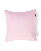 Pink/White Striped Organic Cotton Pillow Cover