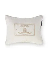 Beige/White Striped Organic Cotton 40x30 Pillow