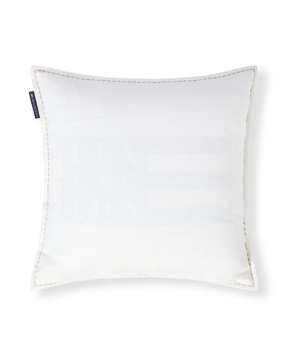 Floral Embroidered Linen/Cotton Pillow Cover