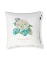 Floral Embroidered Linen/Cotton Pillow Cover