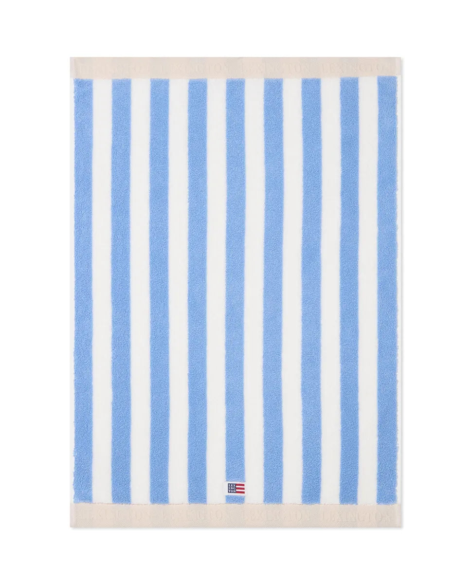 Block Striped Towel Sky Blue/White/Moonbeam