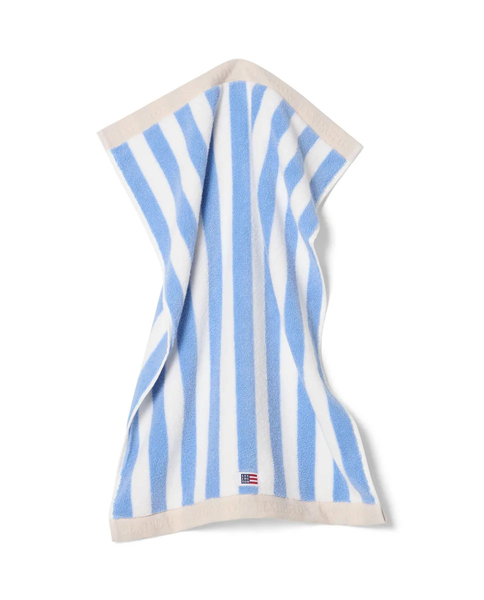 Block Striped Towel Sky Blue/White/Moonbeam