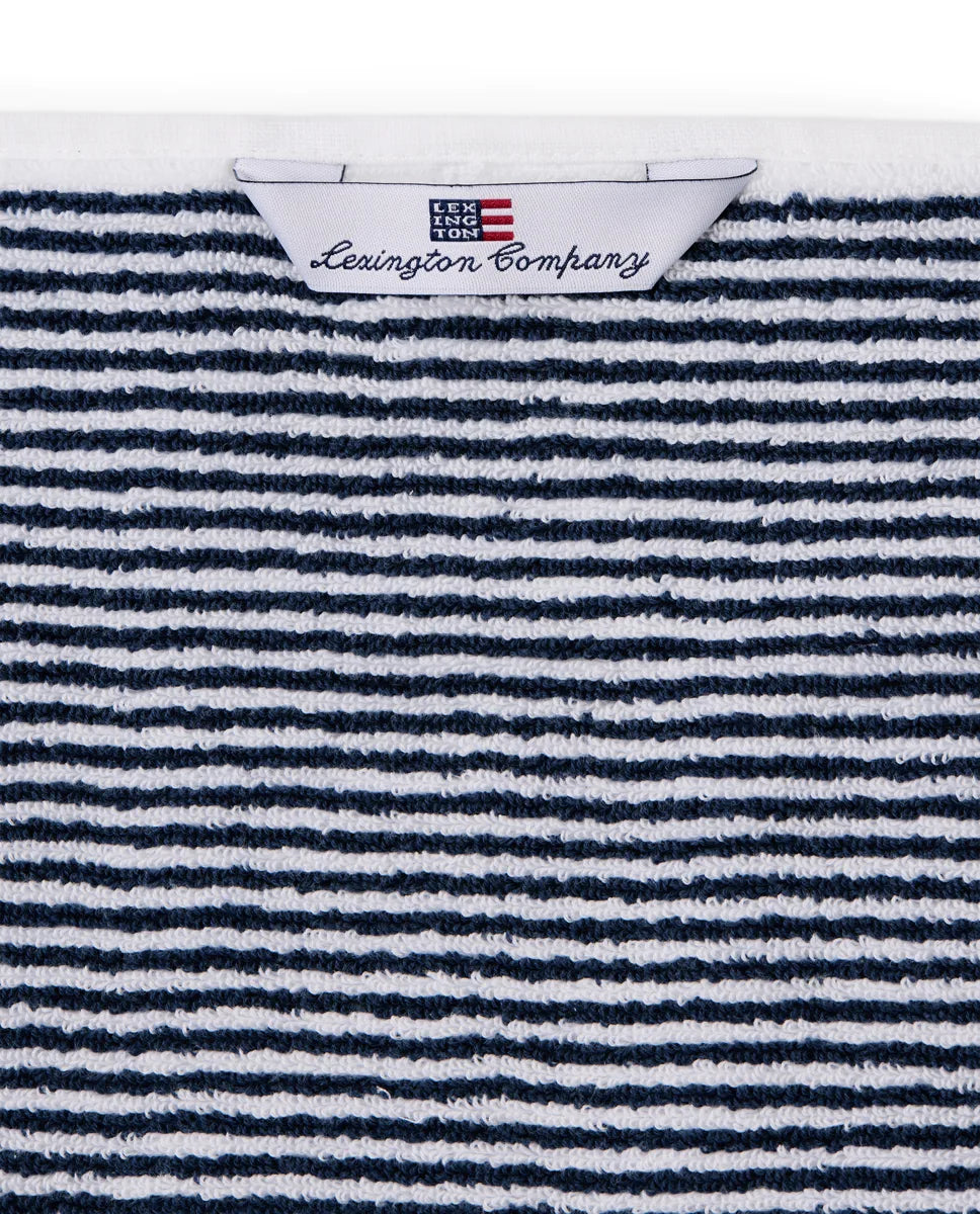 Original Towel White/Navy Striped