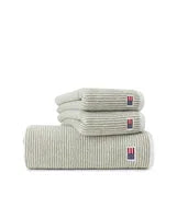 Original Towel White/Vintage Green Striped