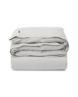 Pin Point Gray Cotton Duvet Cover