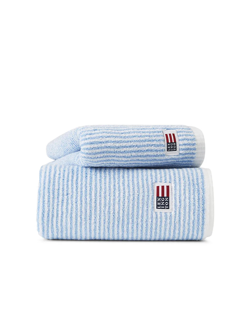 Original Towel White/Blue Striped
