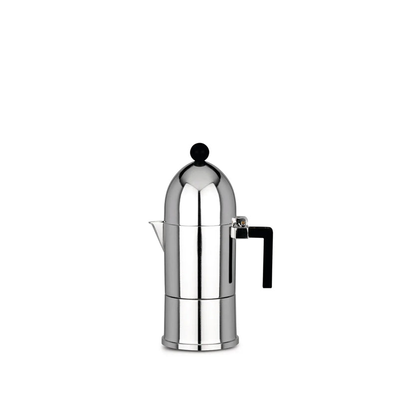zaparzacz do espresso, ciśnieniowy, czarne uchwyty, na 3 filiżanki