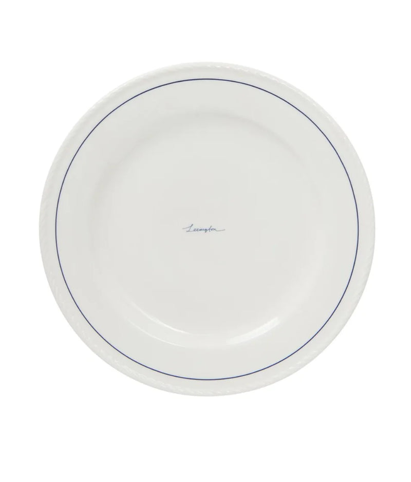 Talerz obiadowy Lexington porcelain dinner plate gift set (set of 4), white/blue Lexington
