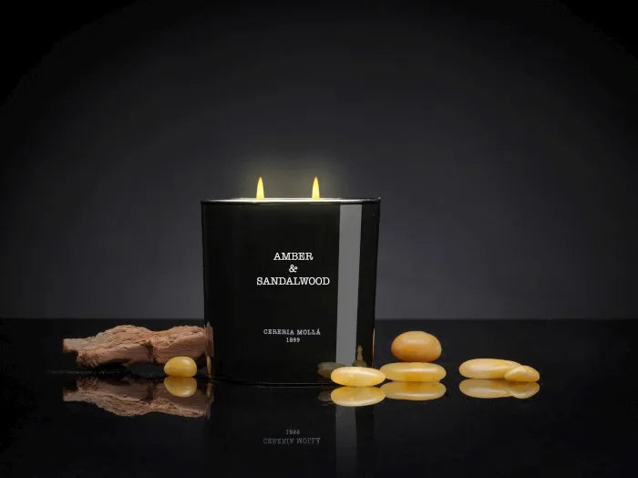 CERERIA MOLLA Świeca XL 600gr. Amber and Sandalwood