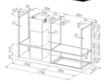 Okap kuchenny Franke Mythos T-Shelf FMY BK MATT F180