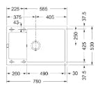 Zlewozmywak wbudowywany FRANKE Maris MRG 611-78 XL