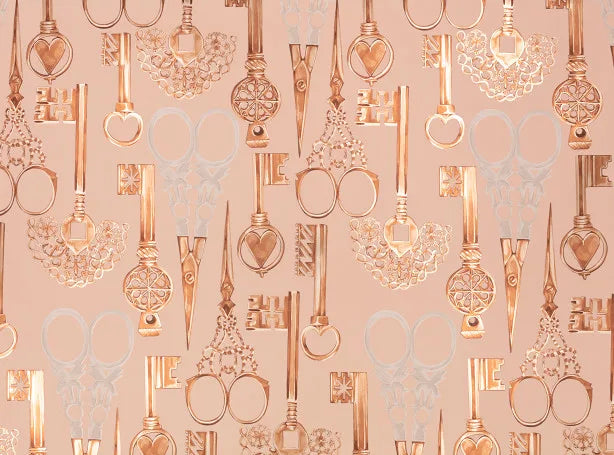 Tapeta Romo Roxanne Wallcovering Powder Room Temperley London x Romo