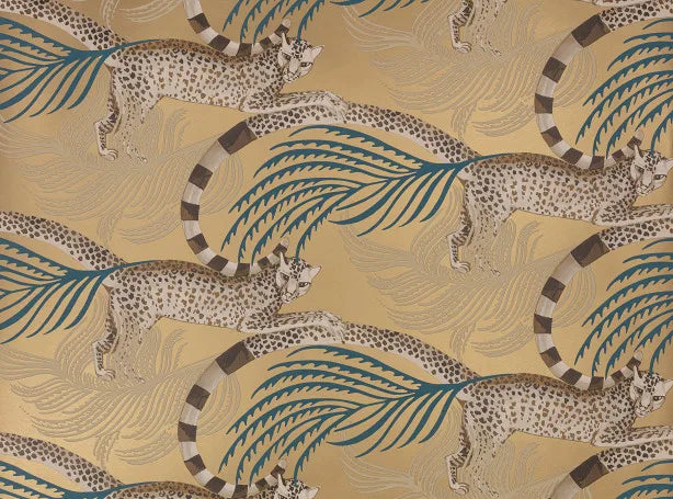 Tapeta Romo Delilah Wallcovering Vintage Gold Temperley London x Romo