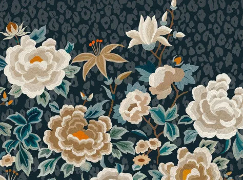 Lavinia Mural Midnight Temperley London x Romo