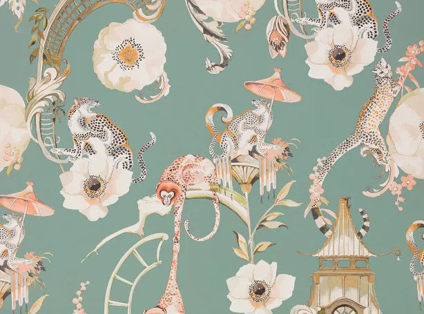 Euphoria Wallcovering Aruba Temperley London x Romo