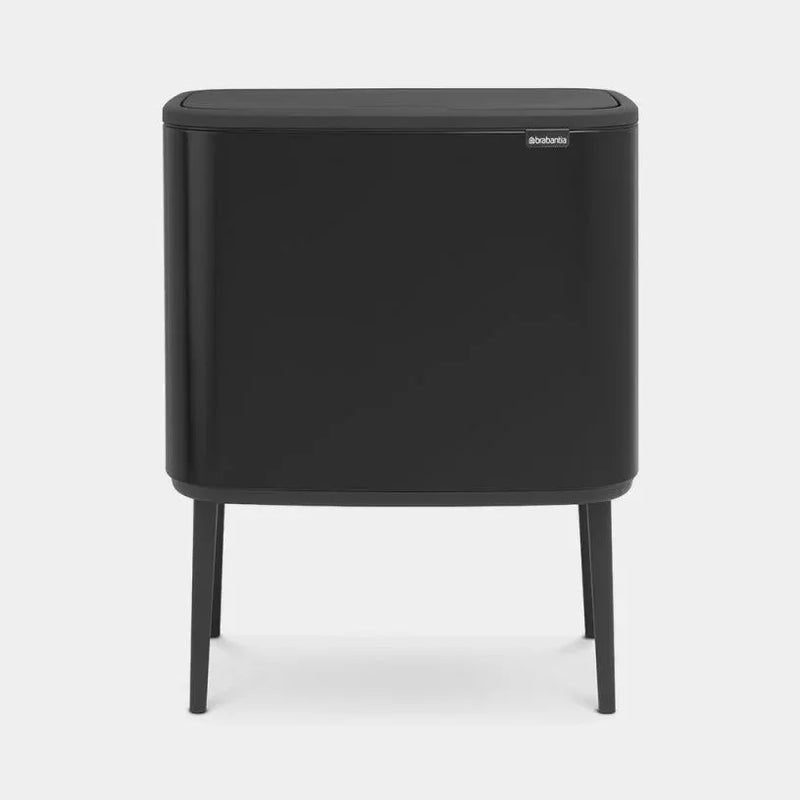 Kosz Bo Touch Brabantia 11+23l czarny mat
