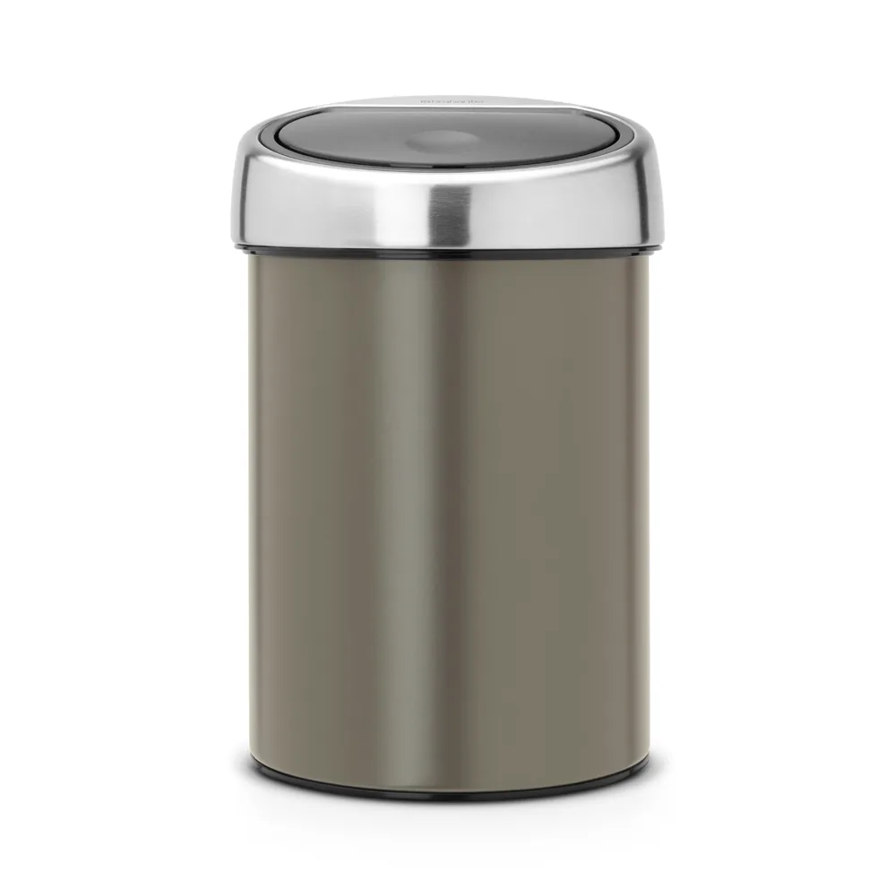 Kosz Touch Bin, 3 l -Platinum - wiaderko plastikowe