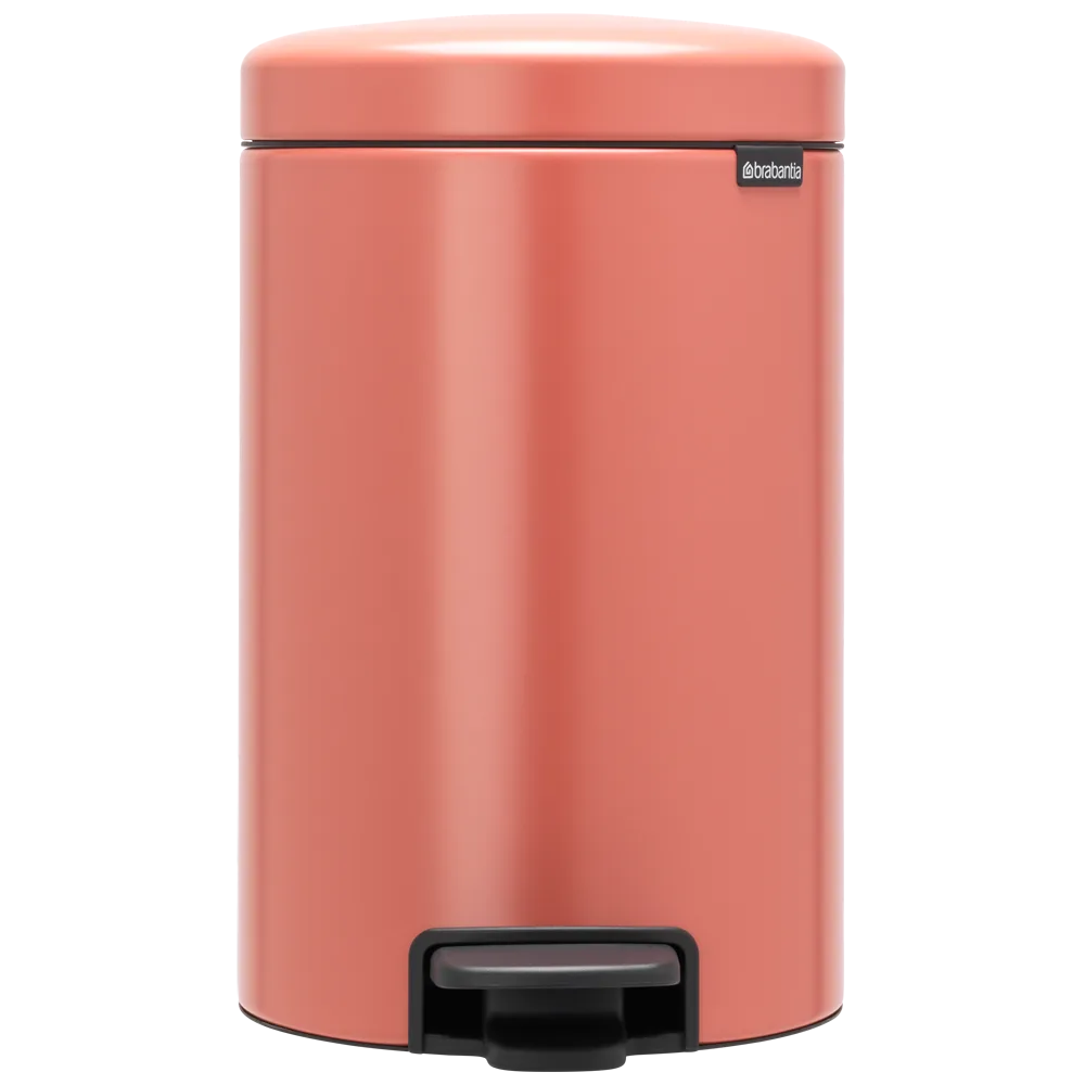 Kosz pedałowy Newicon- Terracotta Pink - 12L - wiaderko plastikowe