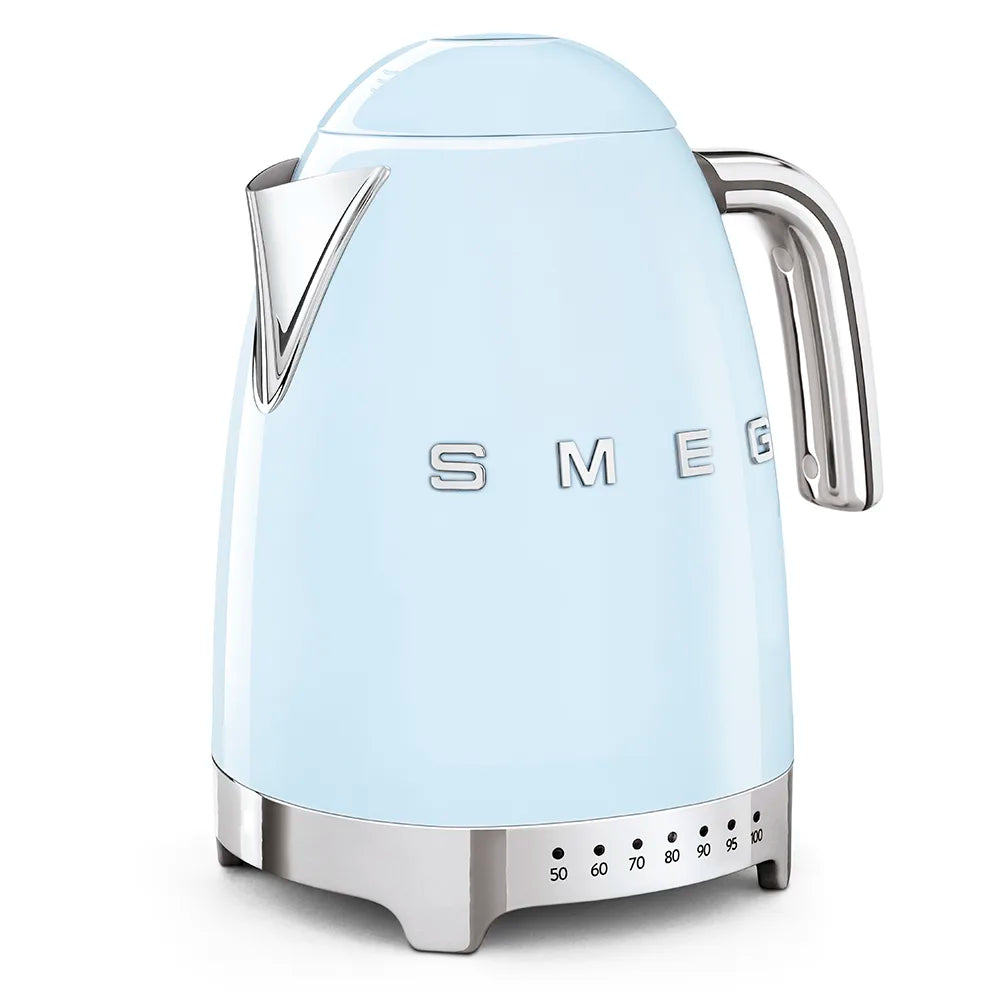 Czajnik z regulacją temperatury Smeg KLF04PBEU Pastelowy błękit 50's Style