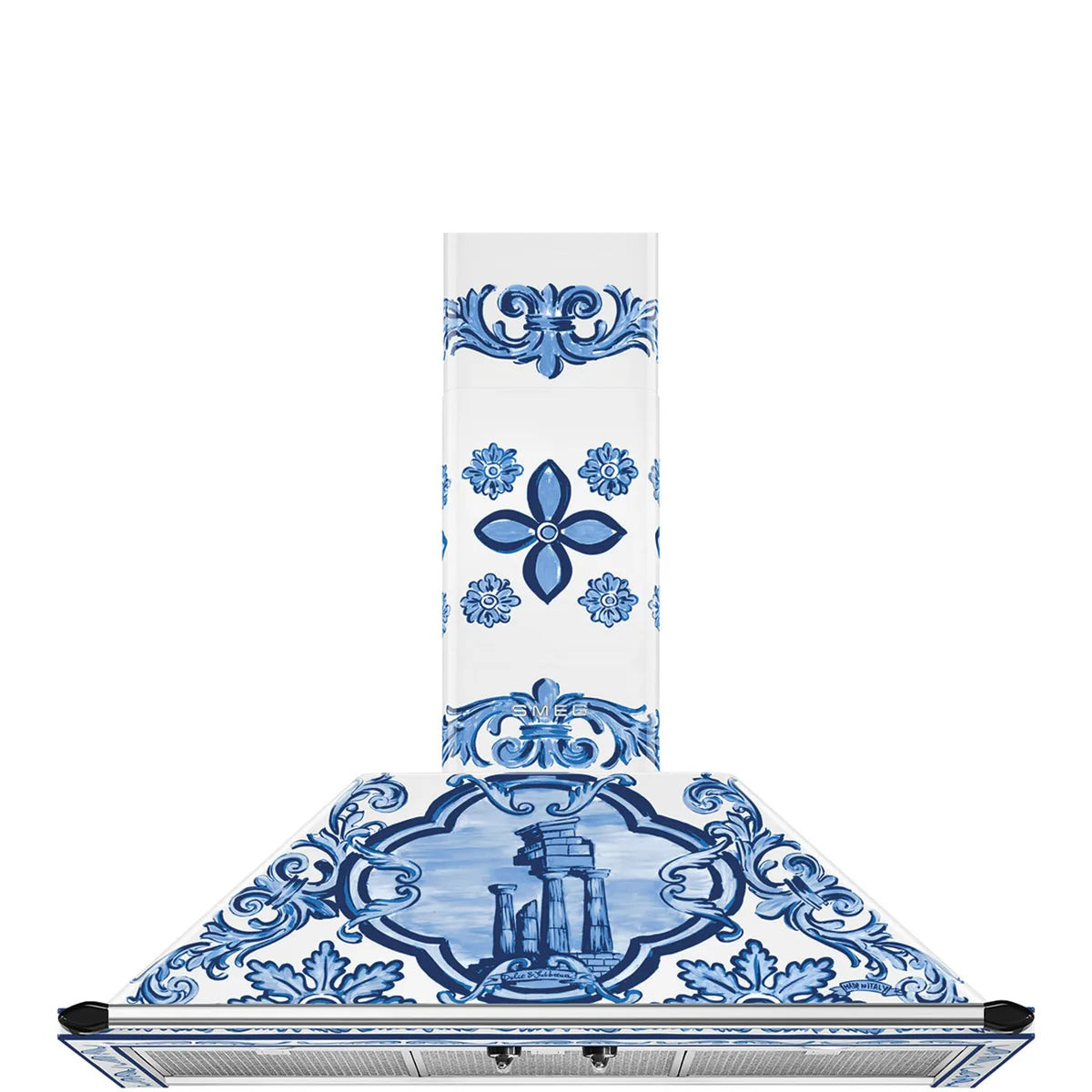 Przyścienny okap kuchenny Dolce&Gabbana Smeg KT90DGME Victoria 90 cm